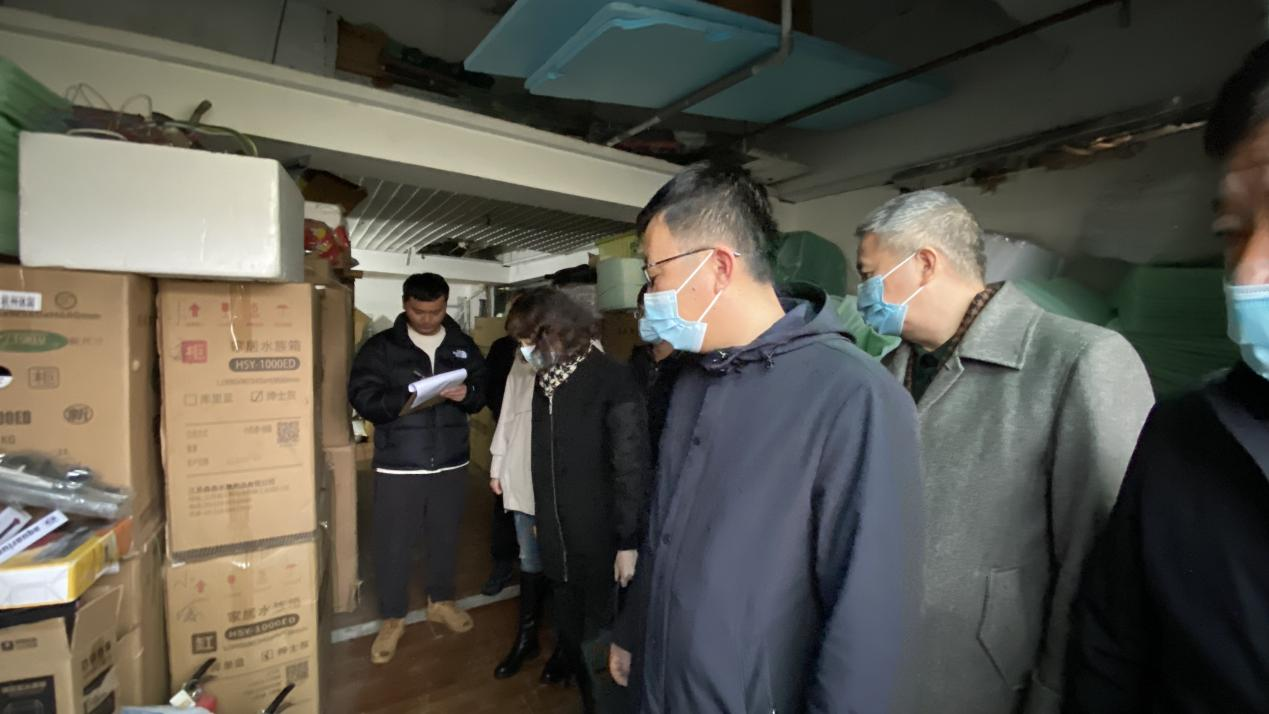 大关街道走访钱江商城开展清静生产检查