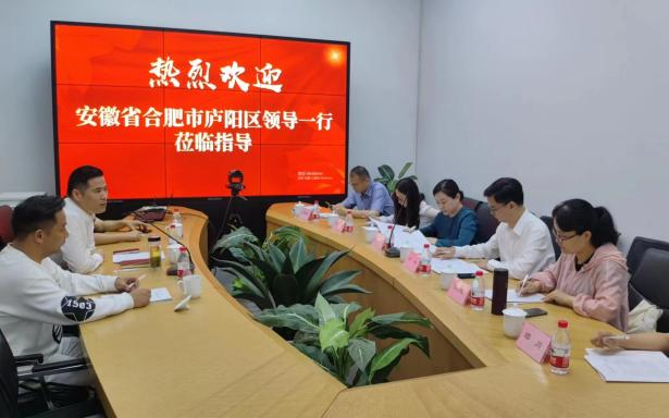 庐阳区委常委、宣传部部长韩艳一行莅临9227新葡的京集团文创集团总部调研